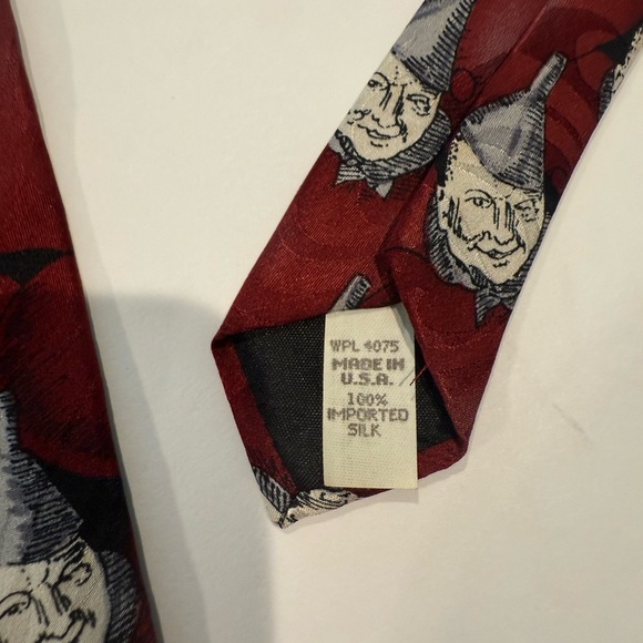 Vintage Wizard of Oz Tin Man red tie - Picture 4 of 5